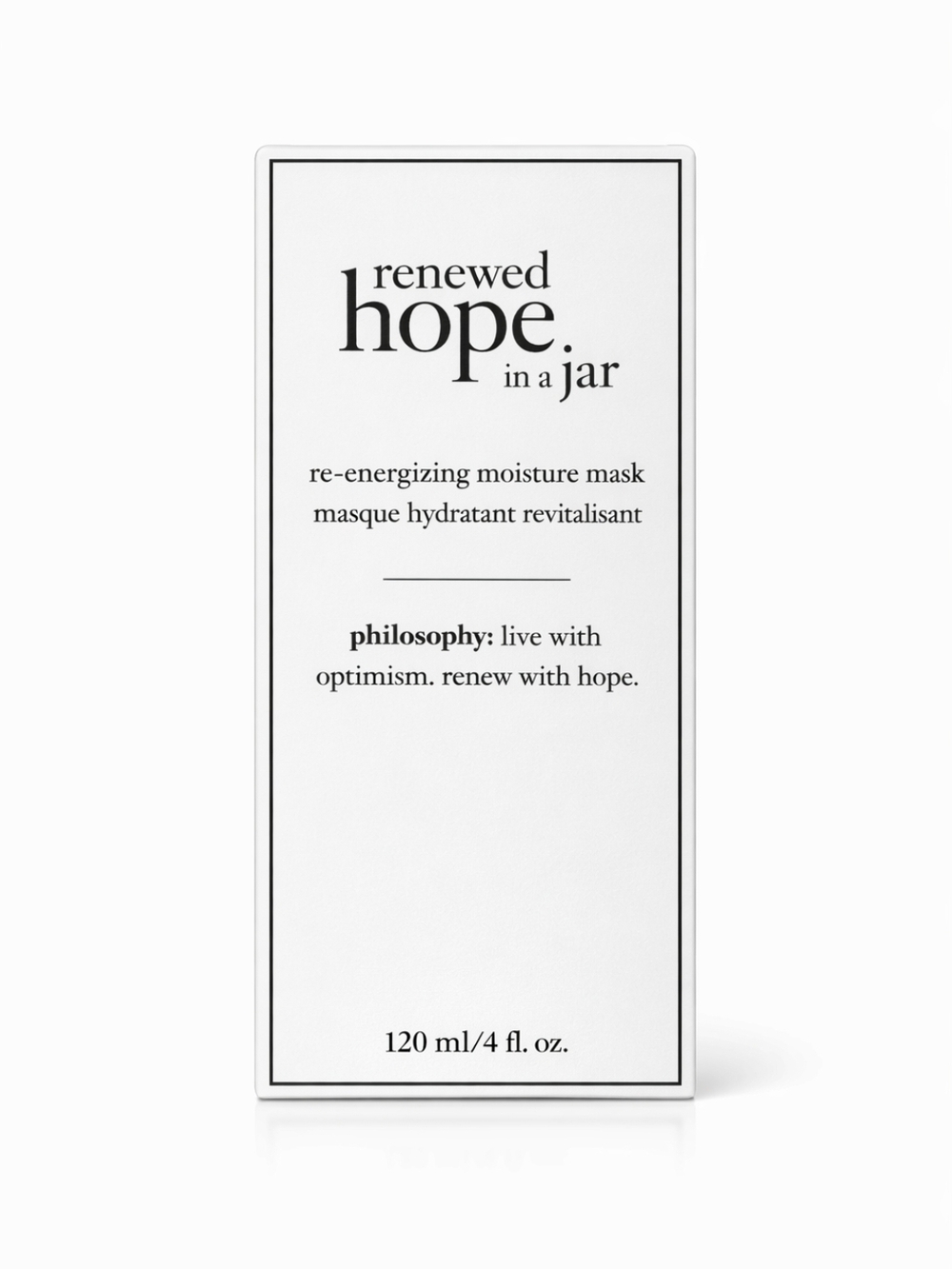 Philosophy Renewed Hope in a Jar Moisture Mask 4oz Hydrating Face Treatment Skin